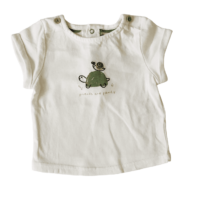 T-shirt blanc motif tortue  KIABI – 3M