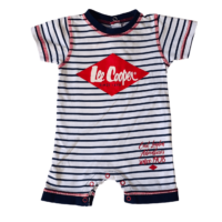 Barboteuse blanc rayé bleu marine LEE COOPER – 3M