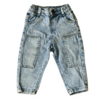 Pantalon jean bleu clair  GEMO – 12M